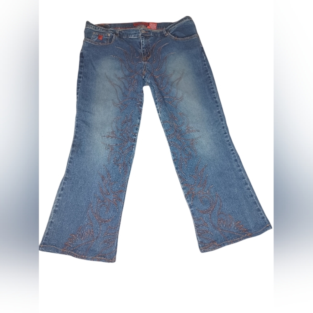 Vintage Bongo Embroidered Let Me B Sz. 12 Bootcut Jeans